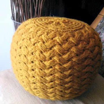 Knitted Footstool Bean Bag Floor cushion