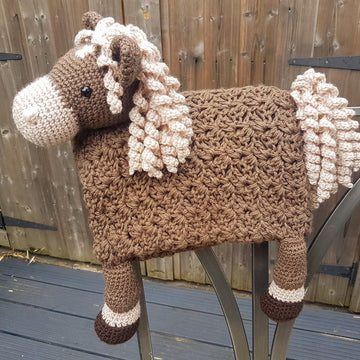 3in1 Farm Horse Pony Folding Baby Blanket