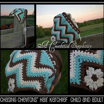 Chasing Chevrons Hair Kerchief / Scarf
