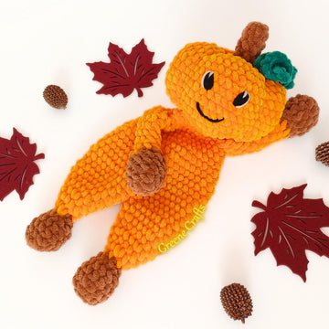 Pumpkin Lovey for Halloween - Low Sew Snuggler Crochet Pattern
