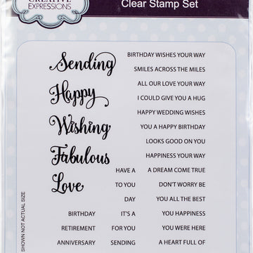 Creative Expressions Clear Stamp Set - Big Ideas