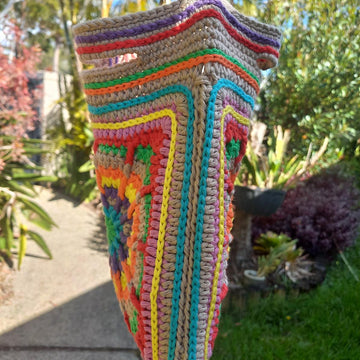 Carnival Granny Square Bag