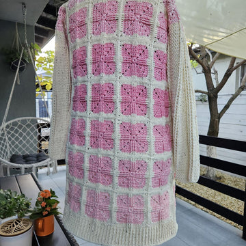 Cardigan with granny squares