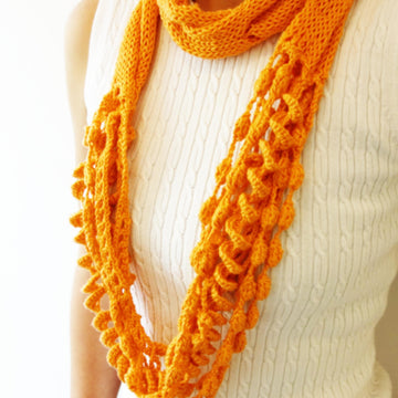 Boho Cable Scarf Necklace