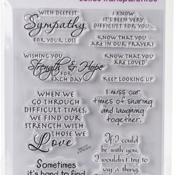 Stampendous Perfectly Clear Stamps - Sincere Sentiments