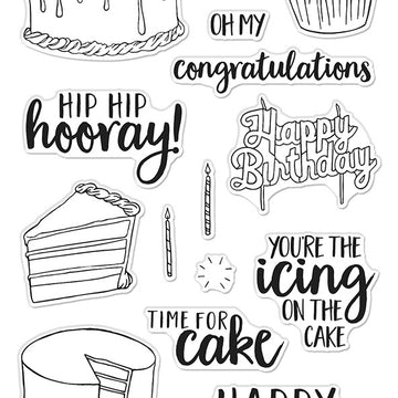 Hero Arts Clear Stamps 4"X6" - Time For Cake