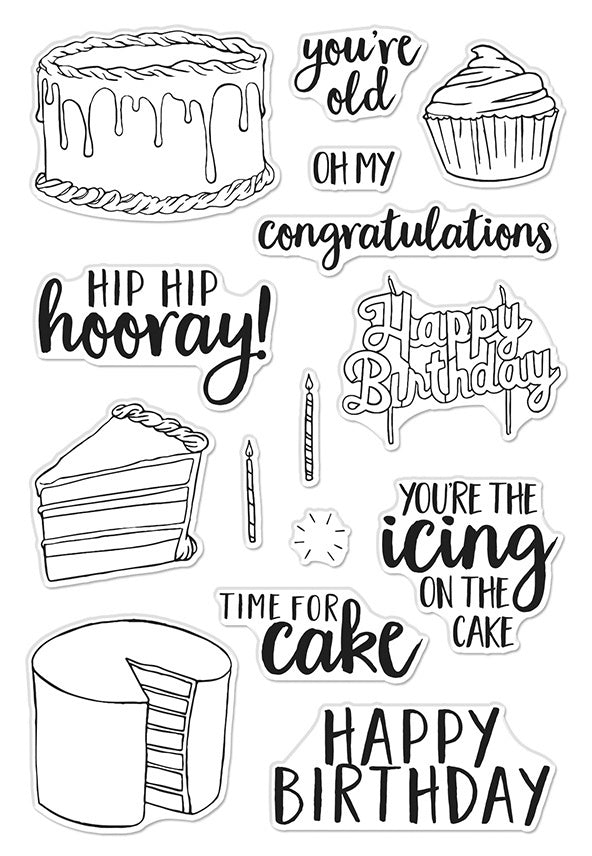 Hero Arts Clear Stamps 4"X6" - Time For Cake