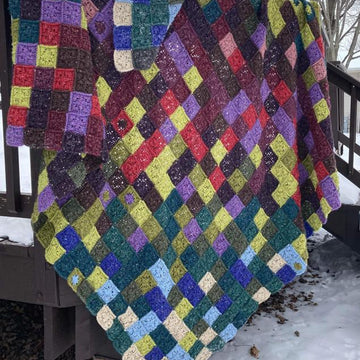 Quilted Crochet Temperature Blanket