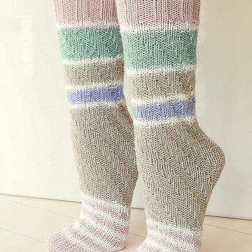 Strickanleitung - SPIRALSOCKEN stricken – ohne Ferse – No.132