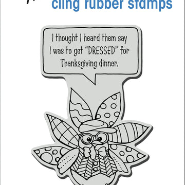 Stampendous Cling Stamp - Dressed Turkey