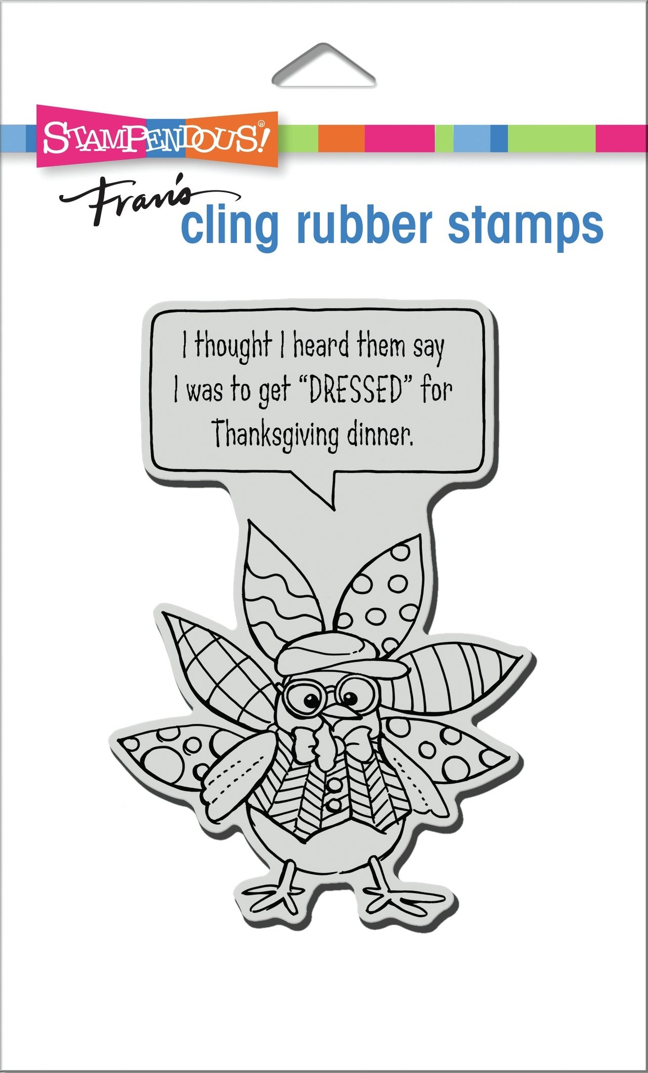 Stampendous Cling Stamp - Dressed Turkey