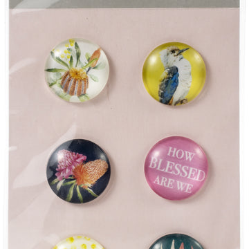 Kaisercraft Native Breeze Adhesive Curios 6/Pkg - 606465