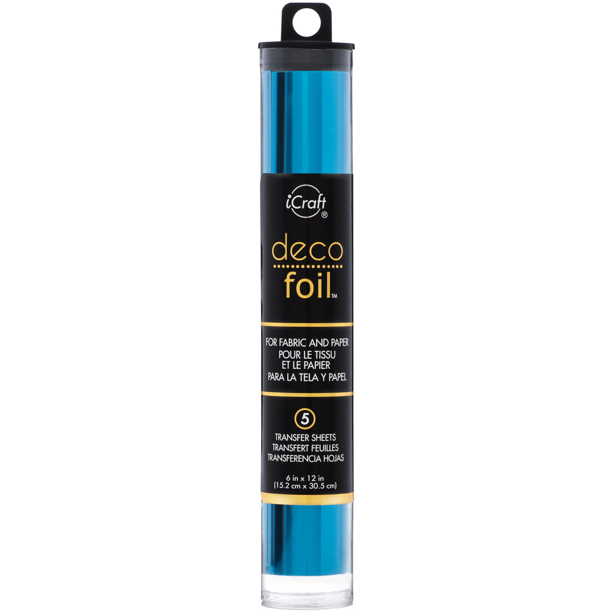 Therm O Web Deco Foil Transfer Sheets 6"X12" 5/Pkg - Ocean Blue