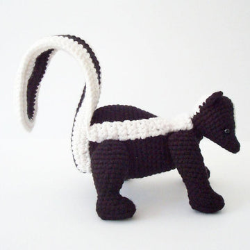 Striped Skunk Amigurumi Pattern