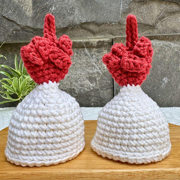 Hen Flip the Bird: Surprise Funny Amigurumi
