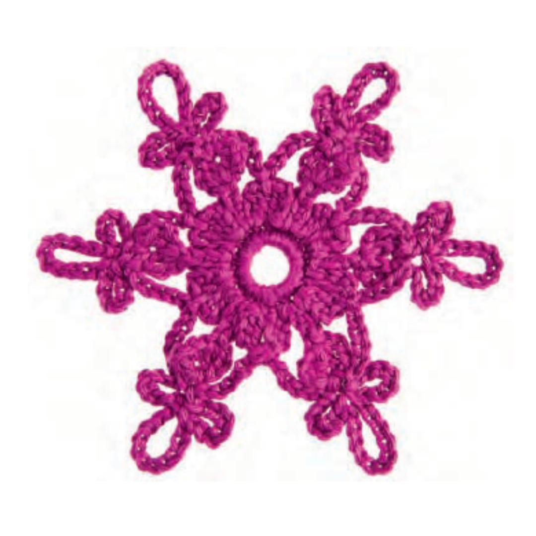 Snowflake pattern crochet