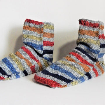 Striped Panel Sock