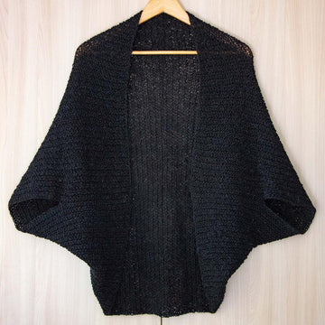 Knitting Pattern Seed Stitch Cocoon Cardigan