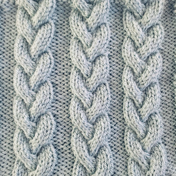 Cable Patchwork Blanket