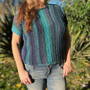 Häkelanleitung Kurzarmpullover "Seraphina"