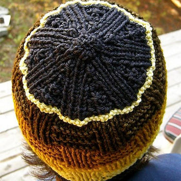 Basketweave Hat with contrast