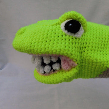 Rexy, the Tyrannosaurus rex, hand puppet
