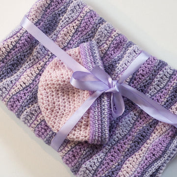 Baby Blanket and Hat Layette