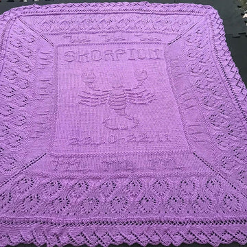 Nr. 10 Zodiac Scorpio Baby blanket