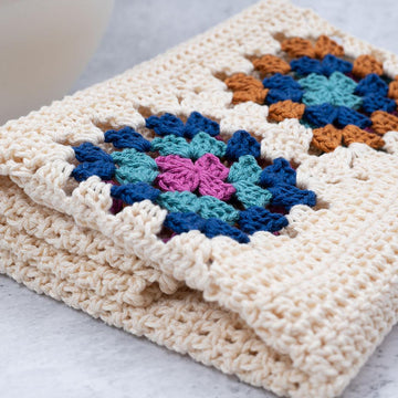 Granny Square Dish Towel