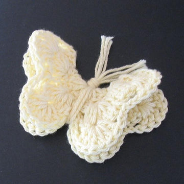 Lively Creamy Butterfly Brooch