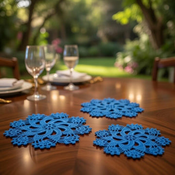 Crochet Round Motif Coaster Doily Pattern