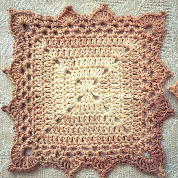 Granny Square Coaster Written Pattern