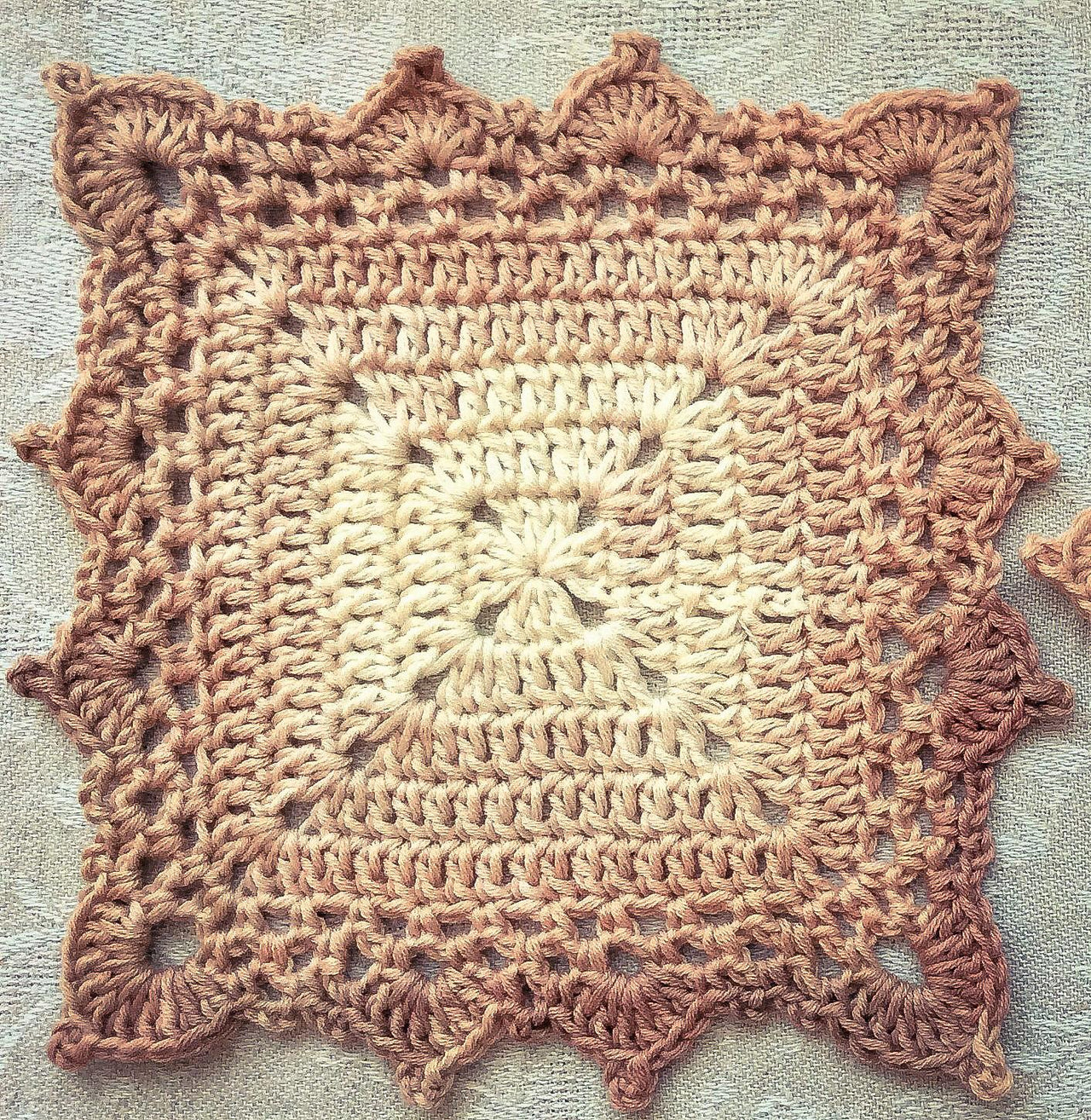 Granny Square Coaster Written Pattern