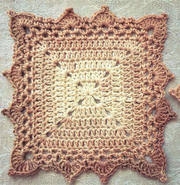 Granny Square Coaster Written Pattern
