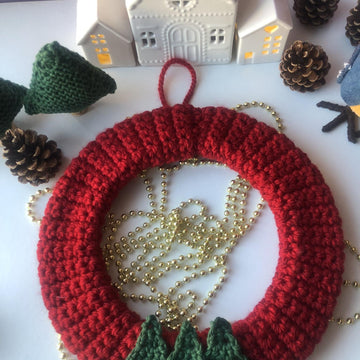 Christmas Crochet Wreath