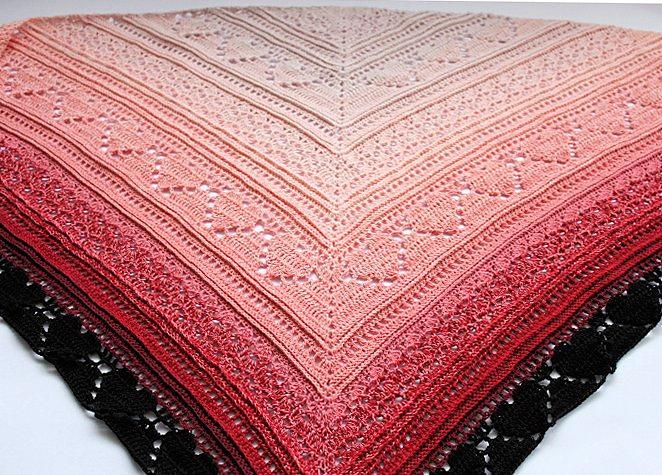 Bumpy road to love shawl