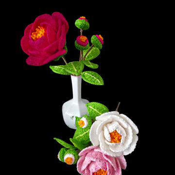 Crochet Camellia flowers pattern