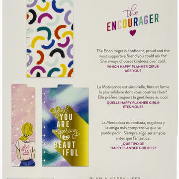 Happy Planner Dashboards 10.87"X5.87" 3/Pkg - Encourager