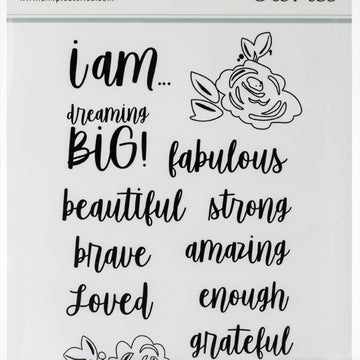 Simple Stories I Am Photopolymer Clear Stamps - 619726