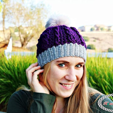 Ribbed Cable Textured Beanie