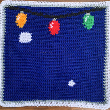 Santa Window Pane Afghan