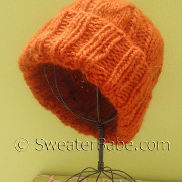 #136 One-Ball Cuffed Chunky Hat