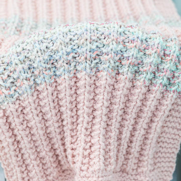 Fluffy Rib Knit Blanket