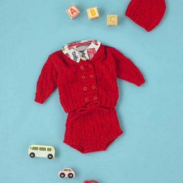 Knotty Set - Free Knitting Pattern for Babies in Paintbox Yarns Baby DK - Downloadable PDF