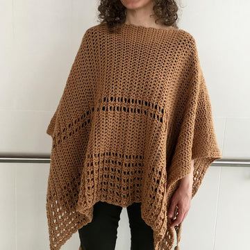 Crochet Poncho Pattern: Sew Easy Two-Rectangle Poncho