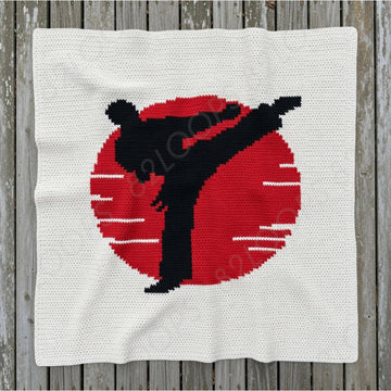 Martial Arts Baby Blanket SC Pattern