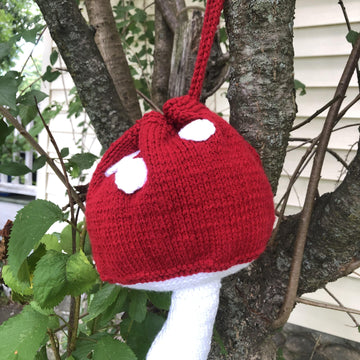 Mushroom Drawstring Purse