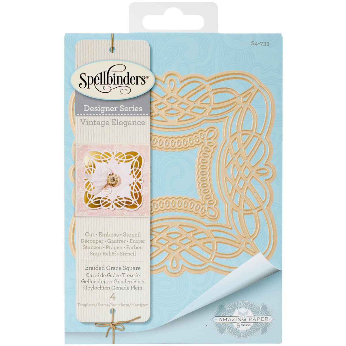 Spellbinders Nestabilities Dies - Braided Grace Square