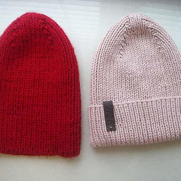 Queen Ribbed Knit Beanie