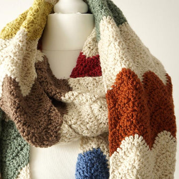 Zig Zag Infinity Scarf